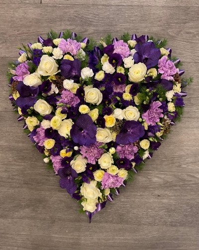 Bespoke purple and white Heart