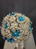 Crystal and Brooch bouquets