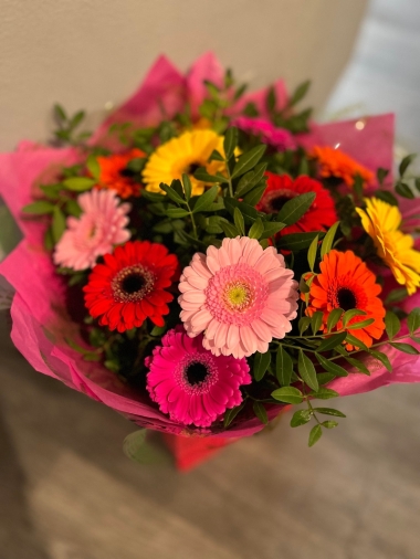 Colourful Gerbera Burst