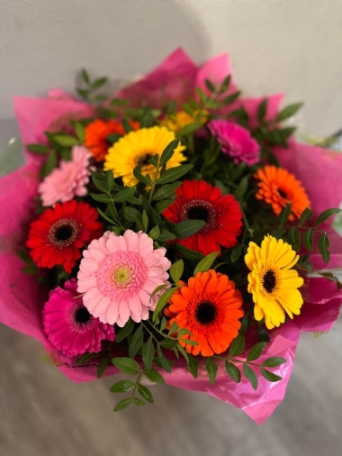 Colourful Gerbera Burst