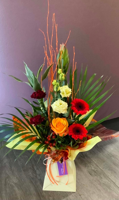 Simply Autumn Box Arrangement