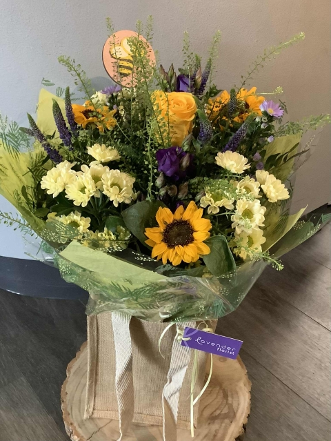 Bee Happy Hessian Gift Bag