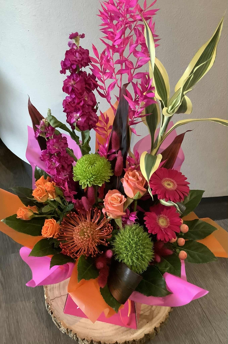 Hot Summer Box Arrangement