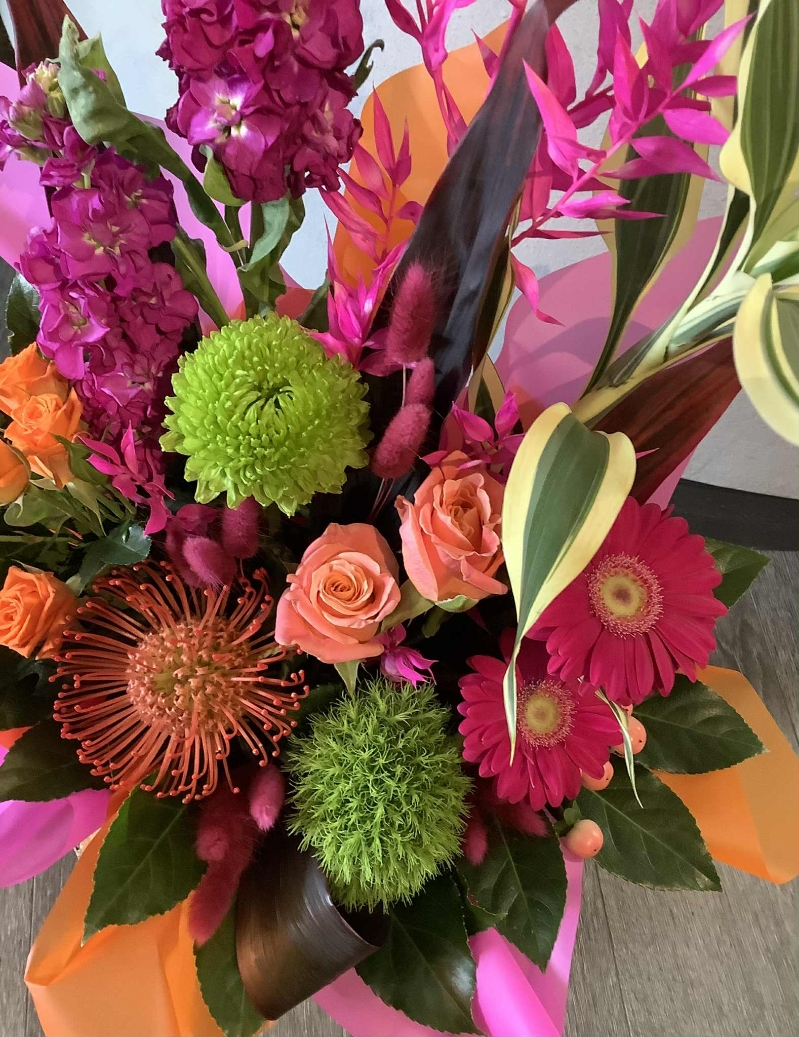 Hot Summer Box Arrangement