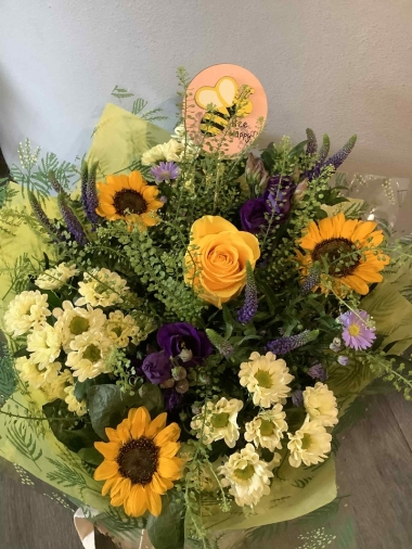 Bee Happy Hessian Gift Bag