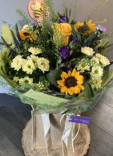 Bee Happy Hessian Gift Bag