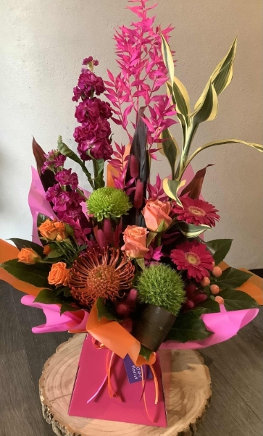 Hot Summer Box Arrangement